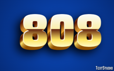 808 Text Effect
