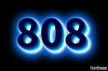 808 Texteffekt