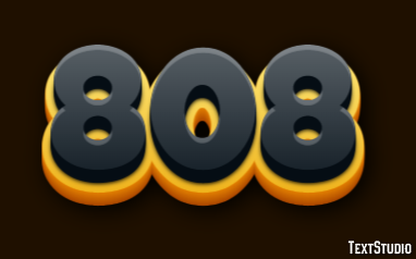 808 Text Effect
