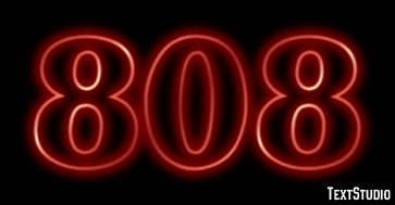 808 Text Effect