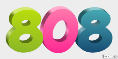 808 Text Effect