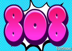 808 Efekt tekstowy