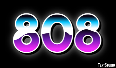 808 Text Effect