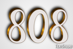 808 Text Effect