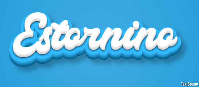 Estornino Texteffekt