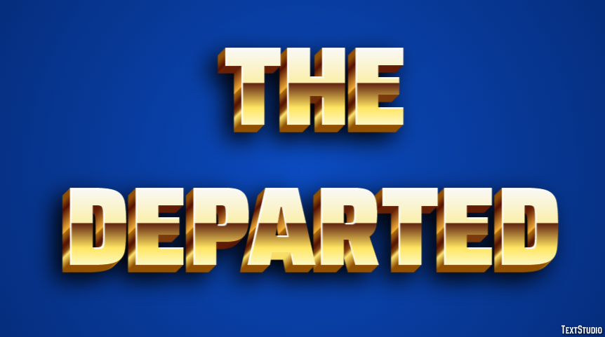 The Departed Efekt tekstowy