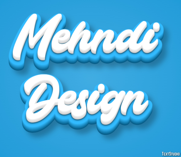 Mehndi Design Efecto de Texto