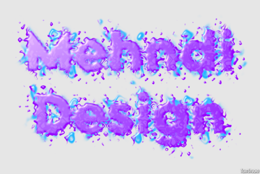 Mehndi Design Text Effect