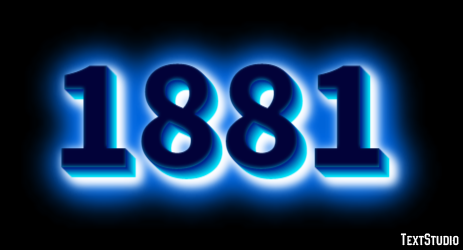 1881 Texteffekt
