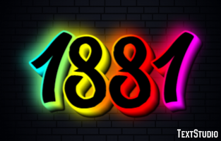 1881 Texteffekt