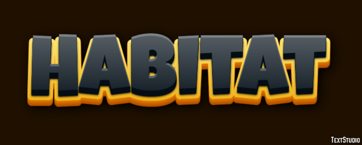 Habitat Text Effect