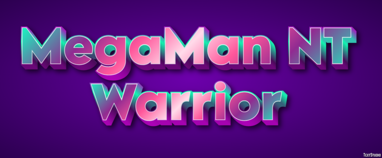 MegaMan NT Warrior Text Effect