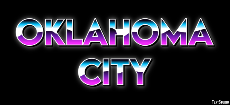 Oklahoma City Texteffekt
