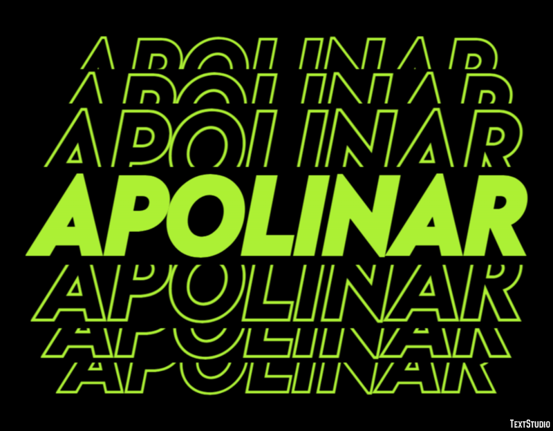Apolinar Efecto de texto