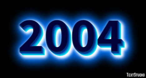 2004 Efeito de texto