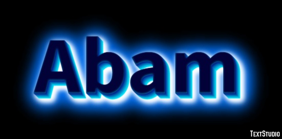 Abam Эффект текста