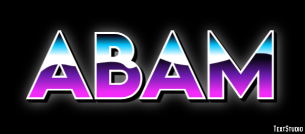 Abam Эффект текста