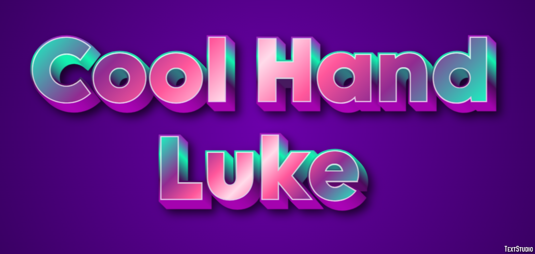 Cool Hand Luke Text Effect
