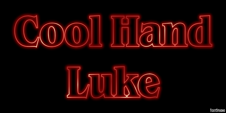 Cool Hand Luke Text Effect