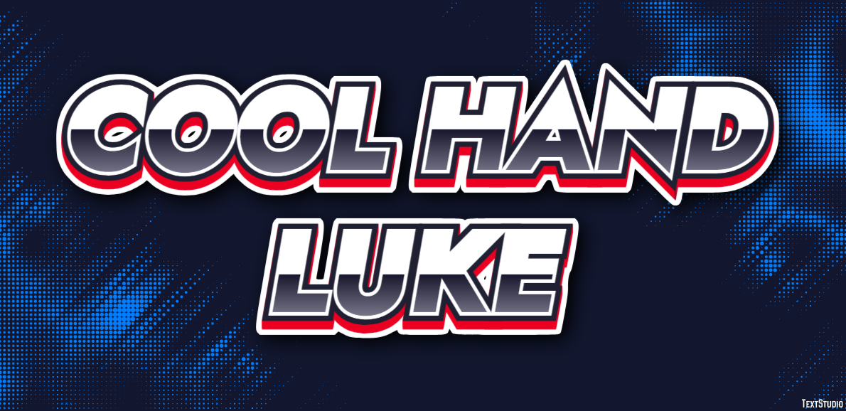 Cool Hand Luke Text Effect