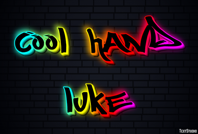 Cool Hand Luke Text Effect