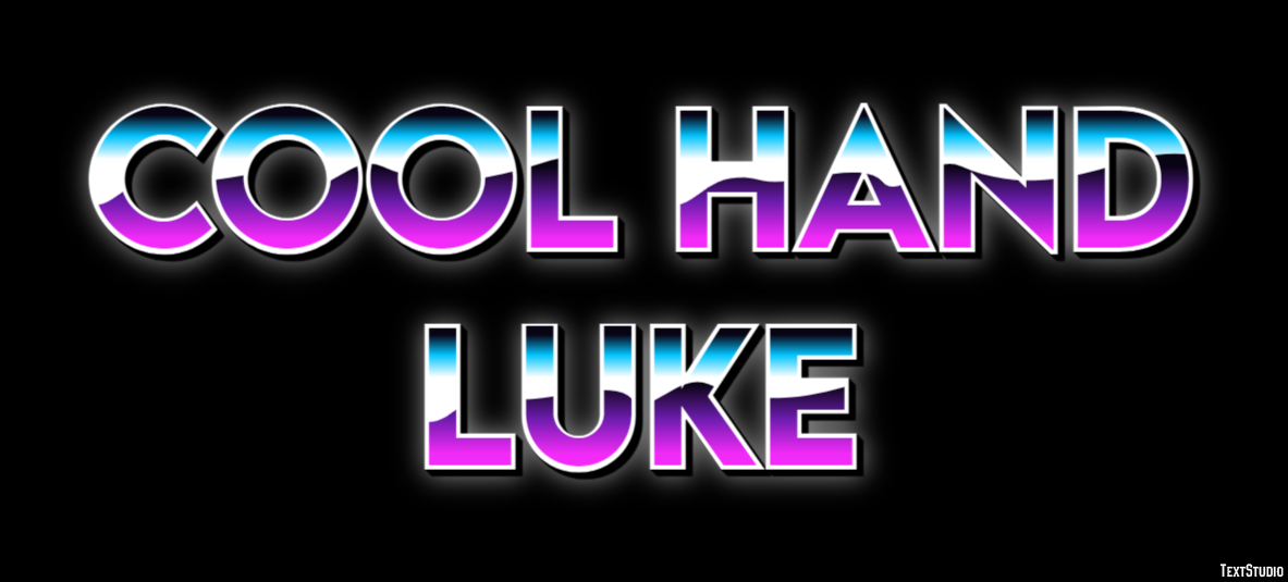Cool Hand Luke Text Effect