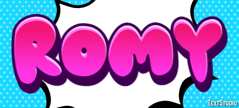 Romy Texteffekt