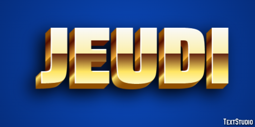 Jeudi Text Effect