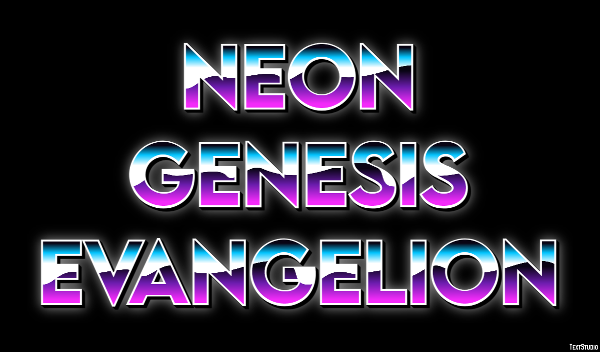 Neon Genesis Evangelion Effet de Texte