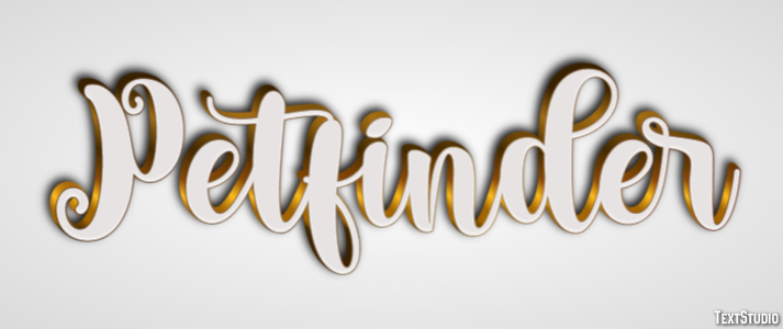 Petfinder Efeito de texto
