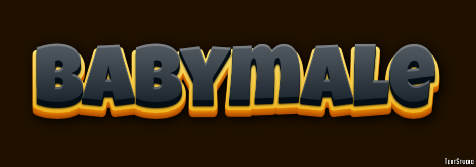 Babymale Text Effect
