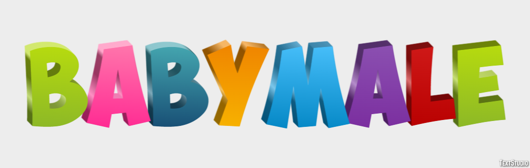 Babymale Text effect