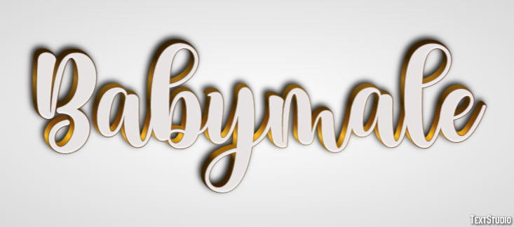 Babymale Text effect