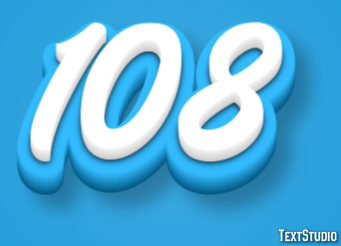 108 Efeito de texto