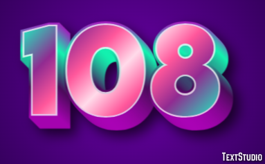 108 Efeito de texto