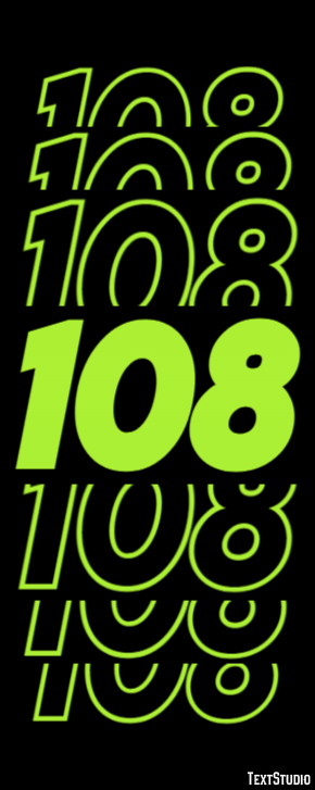 108 Effetto testo