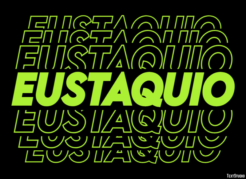 Eustaquio Efecto de texto