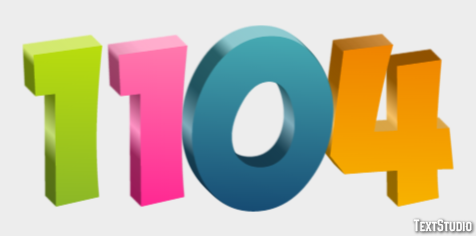 1104 Efeito de texto