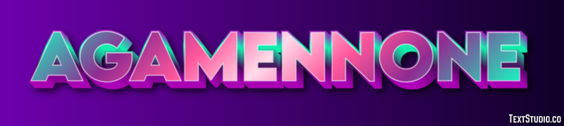 Agamennone Текстовый эффект