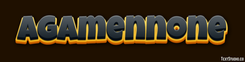 Agamennone Текстовый эффект