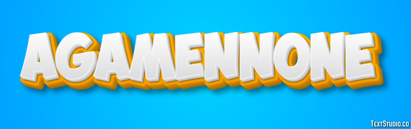 Agamennone Текстовый эффект