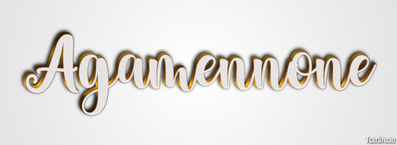 Agamennone Текстовый эффект