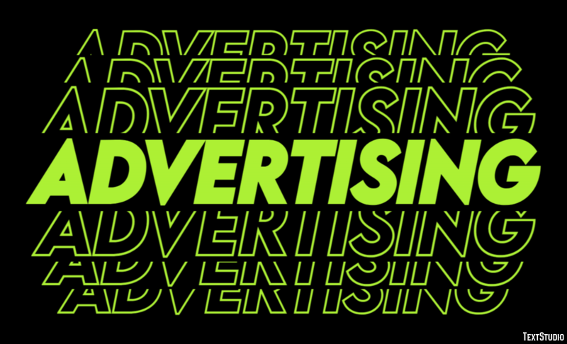 Advertising Text Effect