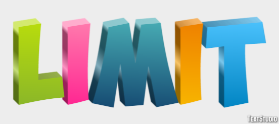 Limit Tekst Effect