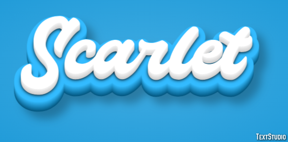 Scarlet Text Effect