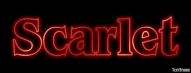 Scarlet Text Effect