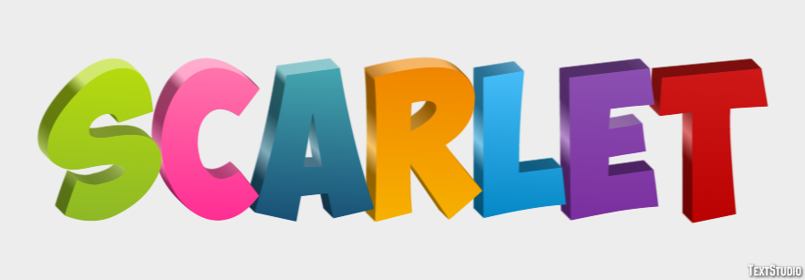 Scarlet Text Effect
