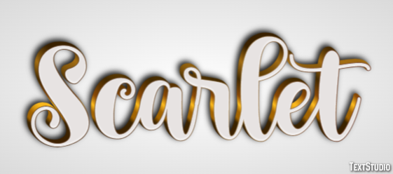 Scarlet Text Effect