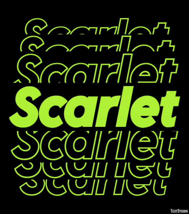 Scarlet Text Effect