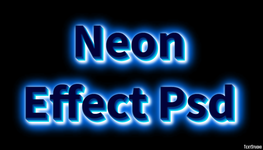 Neon Effect Psd Texteffekt